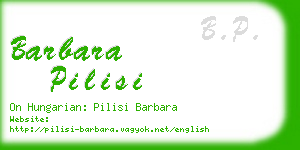 barbara pilisi business card